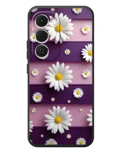 Чохол для TECNO Spark 40 Pro Plus з картинкою «Ромашки на фіолетовому»