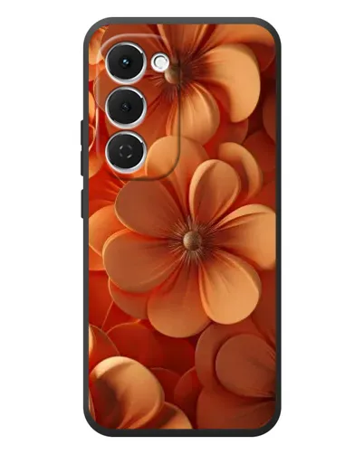 Чехол для TECNO Spark 40 Pro Plus с картинкой «Оранжевый макро цветок»