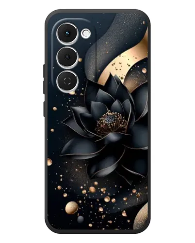 Чехол для TECNO Spark 40 Pro Plus с картинкой «Черный лотос»