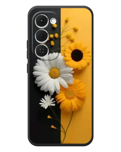 Чехол для TECNO Spark 40 Pro Plus с картинкой «Подсолнух и ромашка»