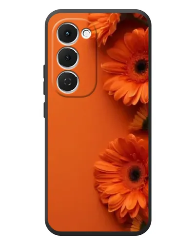 Чехол для TECNO Spark 40 Pro Plus с картинкой «Оранжевые герберы»