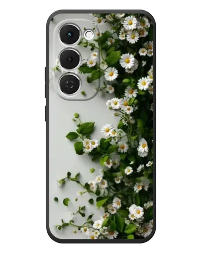 Чехол для TECNO Spark 40 Pro Plus с картинкой «Ветка мелких белых цветов»
