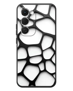 Чохол для TECNO Spark 40 Pro Plus з картинкою «Біла об'ємна сітка» Чохол для TECNO Spark 40 Pro Plus з картинкою «Біла об'ємна сітка»
