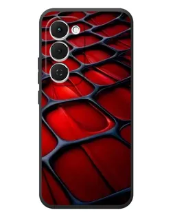 Чехол для TECNO Spark 40 Pro Plus с картинкой «Красная глянцевая сетка»