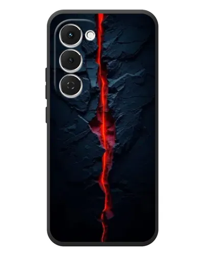 Чехол для TECNO Spark 40 Pro Plus с картинкой «Kрасная лавовая трещина»