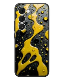 Чехол для TECNO Spark 40 Pro Plus с картинкой «Жидкое желтое золото»