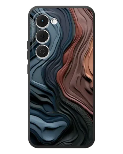 Чехол для TECNO Spark 40 Pro Plus с картинкой «Цветные волны каньона»