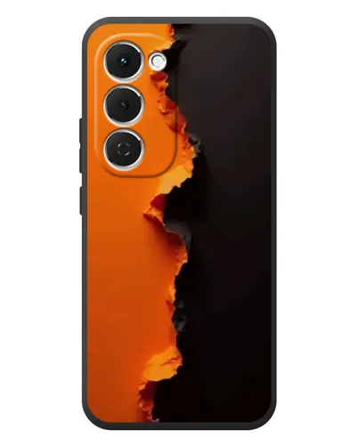 Чехол для TECNO Spark 40 Pro Plus с картинкой «Оранжевый разлом»