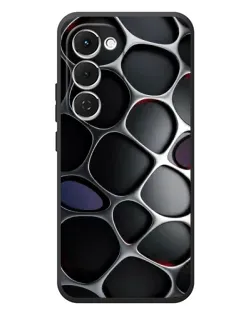 Чехол для TECNO Spark 40 Pro Plus с картинкой «Объемная темная решетка»