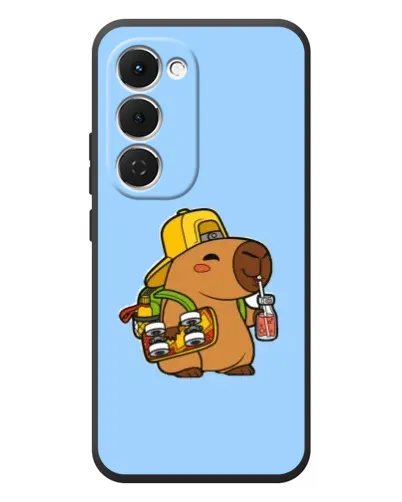 Чехол для TECNO Spark 40 Pro Plus с картинкой «Капибара на скейте» Чехол для TECNO Spark 40 Pro Plus с картинкой «Капибара на скейте»