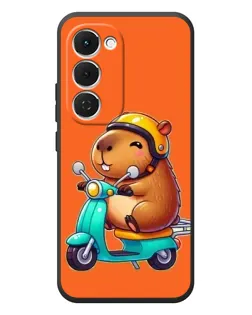 Чехол для TECNO Spark 40 Pro Plus с картинкой «Капибара на скутере»