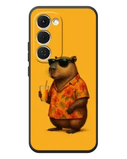 Чехол для TECNO Spark 40 Pro Plus с картинкой «Капибара на отдыхе»