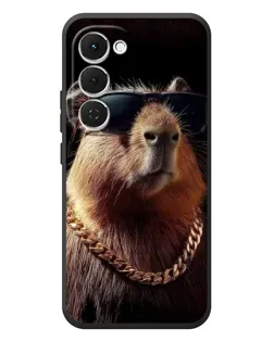 Чехол для TECNO Spark 40 Pro Plus с картинкой «Капибара золотая цепь»