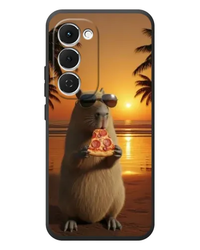 Чехол для TECNO Spark 40 Pro Plus с картинкой «Капибара с пиццей» Чехол для TECNO Spark 40 Pro Plus с картинкой «Капибара с пиццей»