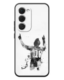 Чохол для TECNO Spark 40 Pro Plus з картинкою «Чорно-білий силует Мессі» Чохол для TECNO Spark 40 Pro Plus з картинкою «Чорно-білий силует Мессі»