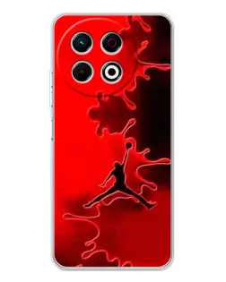 Чехол для TECNO Spark 40 Pro с картинкой «Jordan Red Smoke»