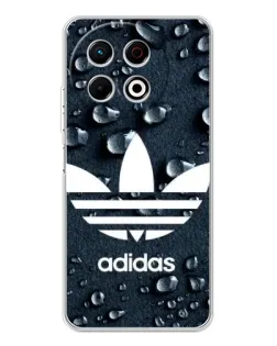 Чехол для TECNO Spark 40 Pro с картинкой «Adidas Trefoil Blue»