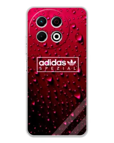 Чехол для TECNO Spark 40 Pro с картинкой «Adidas Gold Marble»