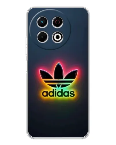 Чехол для TECNO Spark 40 Pro с картинкой «Неоновый Adidas»