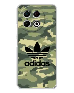 Чехол для TECNO Spark 40 Pro с картинкой «Милитари стиль Adidas»
