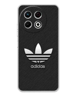 Чехол для TECNO Spark 40 Pro с картинкой «Adidas Карбоновая текстура»