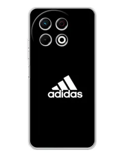 Чехол для TECNO Spark 40 Pro с картинкой «Черная классика Adidas»