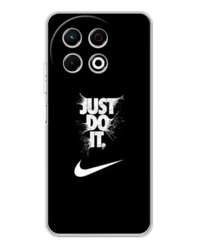 Чехол для TECNO Spark 40 Pro с картинкой «Текстовый принт Nike»
