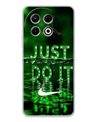 Чехол для TECNO Spark 40 Pro с картинкой «Зеленый неоновый Nike»