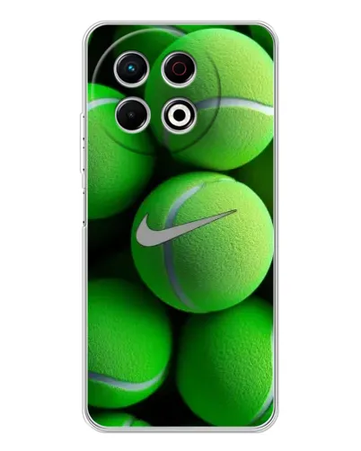 Чехол для TECNO Spark 40 Pro с картинкой «Теннисные мячи Найк»