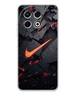 Чехол для TECNO Spark 40 Pro с картинкой «Nike — эффект разломов»