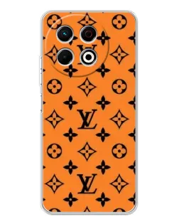 Чехол для TECNO Spark 40 Pro с картинкой «Оранжевый стиль LV»