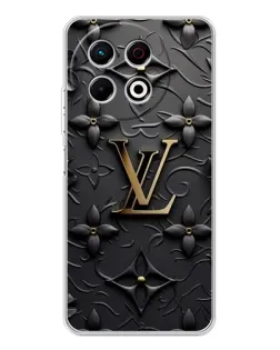 Чехол для TECNO Spark 40 Pro с картинкой «Кожаная текстура LV»