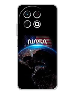 Чехол для TECNO Spark 40 Pro с картинкой «Земля из космоса NASA»