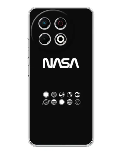 Чехол для TECNO Spark 40 Pro с картинкой «NASA — технический принт»