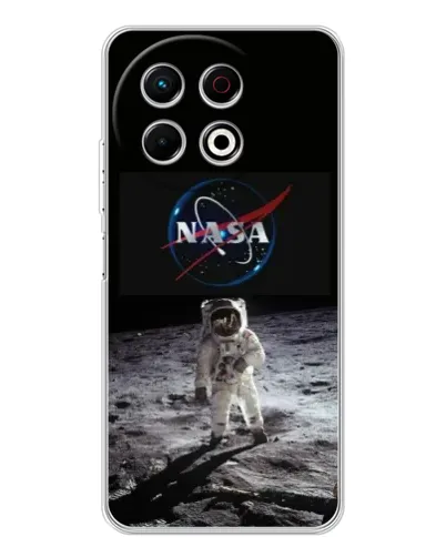 Чехол для TECNO Spark 40 Pro с картинкой «Астронавт на Луне»