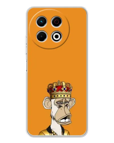 Чехол для TECNO Spark 40 Pro с картинкой «Золотая обезьяна Bored Ape»