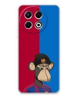 Чехол для TECNO Spark 40 Pro с картинкой «Bored Ape — фанат Барсы»