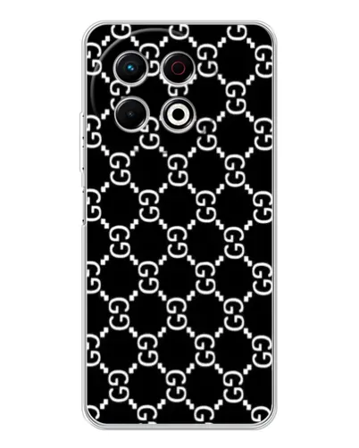 Чохол для TECNO Spark 40 Pro з картинкою «Gucci — сітчастий паттерн»