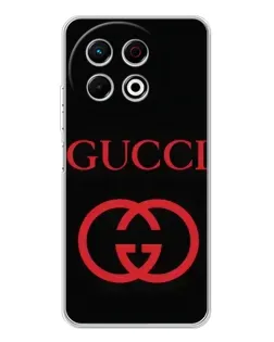 Чохол для TECNO Spark 40 Pro з картинкою «Gucci — червоний логотип»