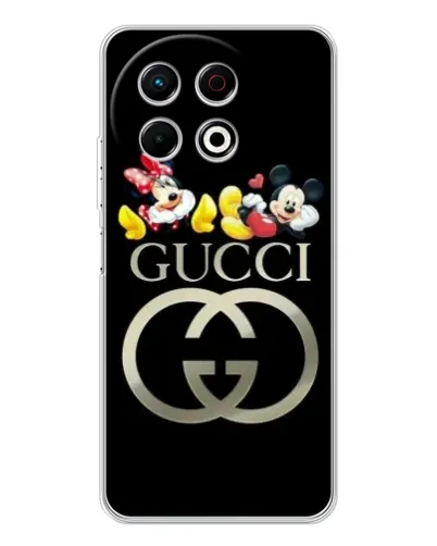 Чохол для TECNO Spark 40 Pro з картинкою «Gucci — герої Disney»