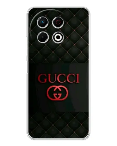 Чохол для TECNO Spark 40 Pro з картинкою «Gucci — стьобаний чорний»