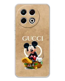 Чохол для TECNO Spark 40 Pro з картинкою «Міккі Маус Gucci — крафт»