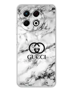 Чохол для TECNO Spark 40 Pro з картинкою «Gucci — мармуровий шик»