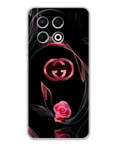 Чохол для TECNO Spark 40 Pro з картинкою «Gucci — неонова троянда»