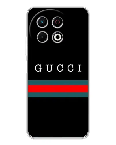 Чохол для TECNO Spark 40 Pro з картинкою «Gucci — червоний пояс»