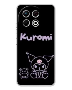 Чохол для TECNO Spark 40 Pro з картинкою «Kuromi — чорний мінімалізм» Чохол для TECNO Spark 40 Pro з картинкою «Kuromi — чорний мінімалізм»