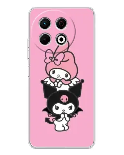 Чохол для TECNO Spark 40 Pro з картинкою «My Melody та Kuromi»
