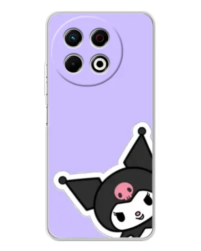 Чохол для TECNO Spark 40 Pro з картинкою «Кумедна Kuromi» Чохол для TECNO Spark 40 Pro з картинкою «Кумедна Kuromi»