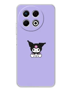 Чохол для TECNO Spark 40 Pro з картинкою «Kuromi — фіолетовий мінімалізм»