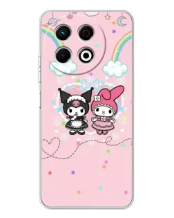 Чохол для TECNO Spark 40 Pro з картинкою «My Melody та Kuromi»